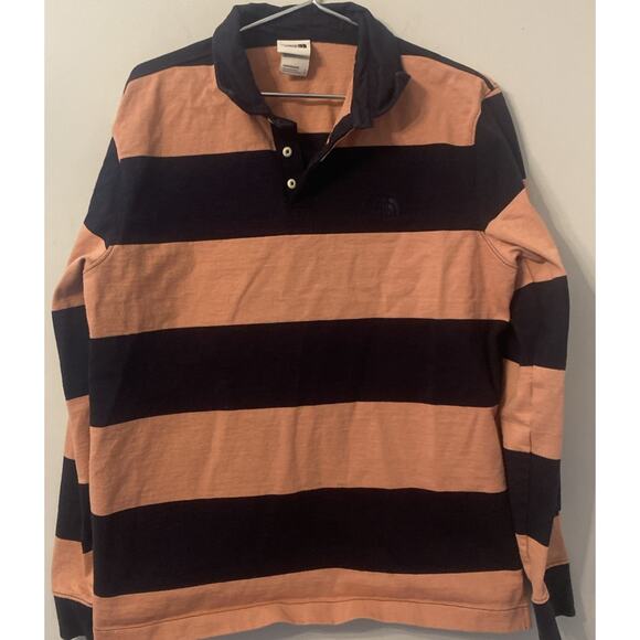 The North Face Other - The North Face Rugby Shirt Mens Large Long Sleeve Polo Striped Heavy Retro 90’s